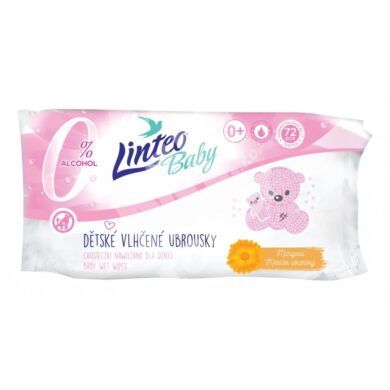 Vlhčené ubrousky Linteo Baby - 72 ks - Soft a Creme  (4685)