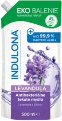 Indulona - antibakteriální tekuté mýdlo - 500 ml, Levandule se zázvorem - Indulona ANTIBAKTERILN HAND LIQUID SOAP levandule